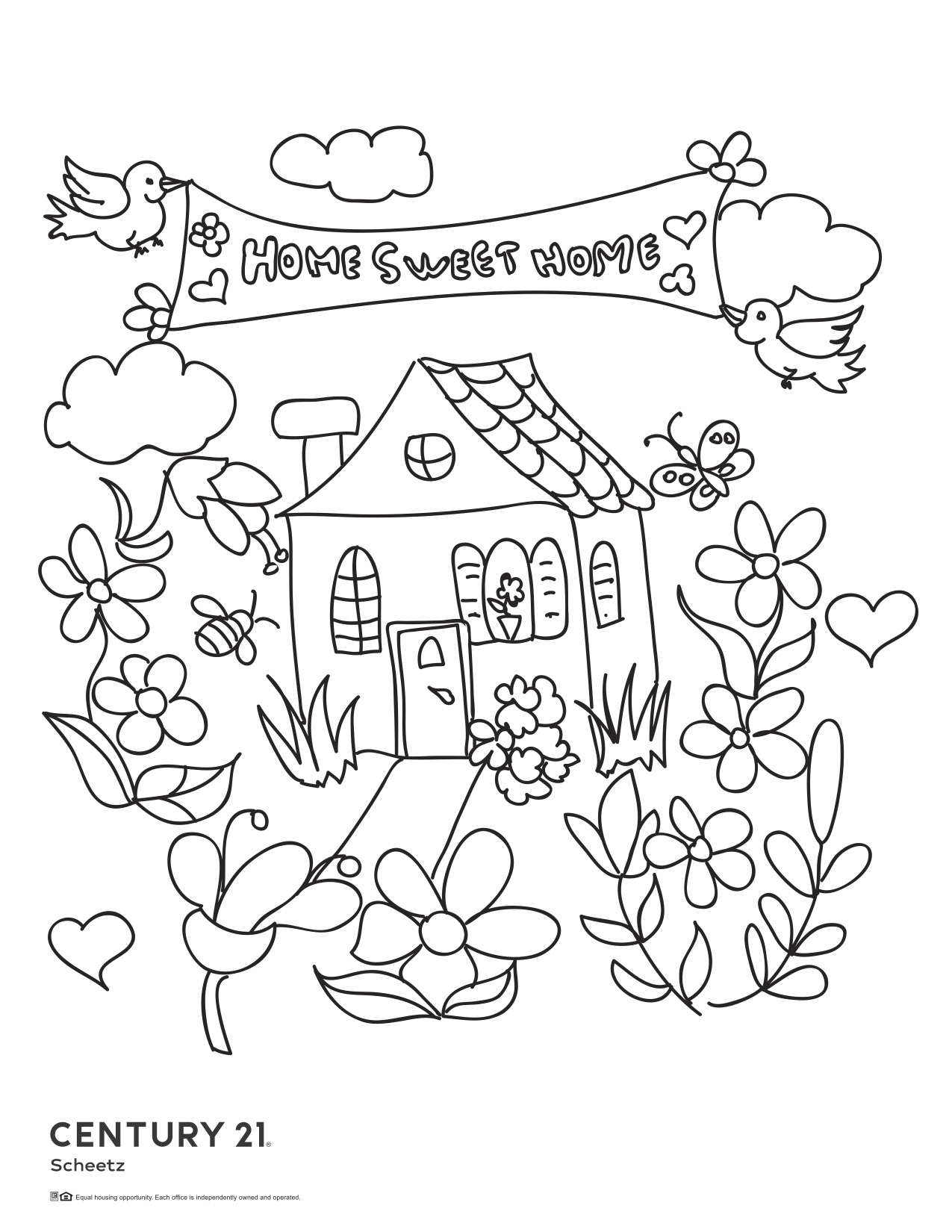 snowy weather coloring pages